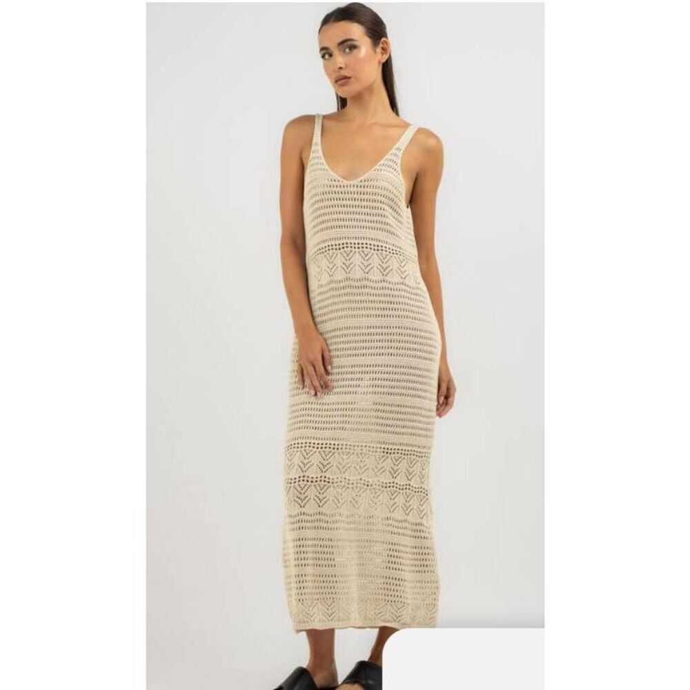NWT Rip Curl Sea of Dreams Crocheted Maxi Dress Coverup: Sexy Feminine Boho